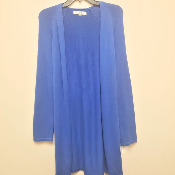 Loft Long Blue Knit Sweater - Picture 1 of 5